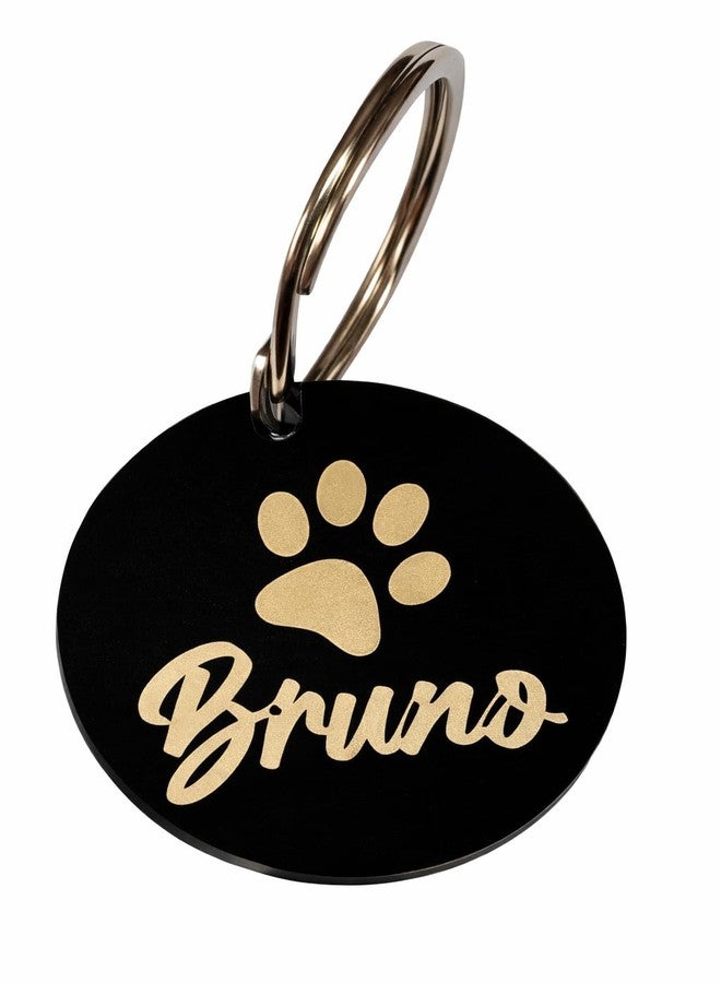 F Studio بطاقة تعريف للكلاب من الأكريليك المقاوم للماء من F Studio | بطاقة تعريف خفيفة الوزن محفورة لطوق الحيوانات الأليفة | بطاقة تعريف مخصصة مقاومة للصدأ للكلاب والقطط والجراء | بطاقة تعريف للحيوانات الأليفة - 3.5 × 3.5 سم - Image 1